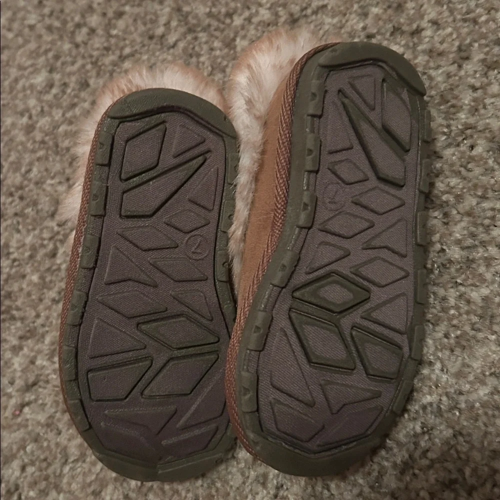 Cozy Brown and Cream Fur Slippers